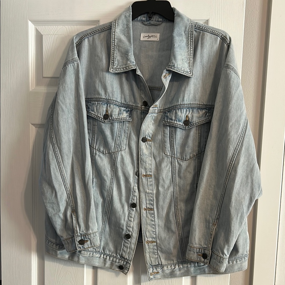 Carly Jean Los Angeles Sky Blue Denim Jacket